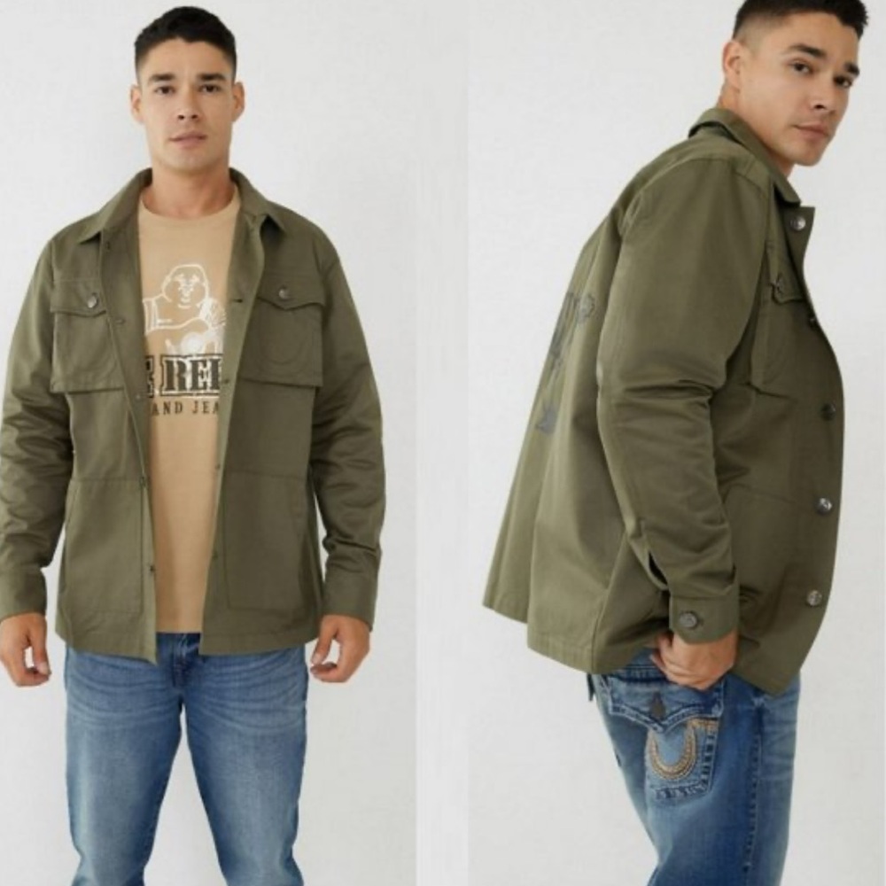 True Religion Military Jacket 100% Cotton